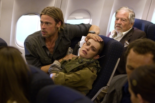 Jaap Buitendijk/Paramount Pictures Gerry Lane (Brad Pitt) and Segen (Daniella Kertesz) in "WORLD WAR Z." 