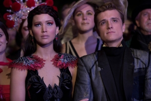 Murray Close/Lionsgate Publicity Katniss Everdeen (Jennifer Lawrence) and Peeta Mellark (Josh Hutcherson).