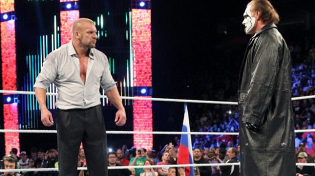 WWE Survivor Series - Triple H squares off with Sting
